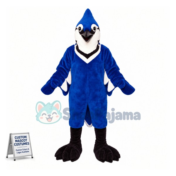 Realistic Blue Jay Mascot Costume 