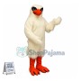 Snow-white Hawk Mascot Costume