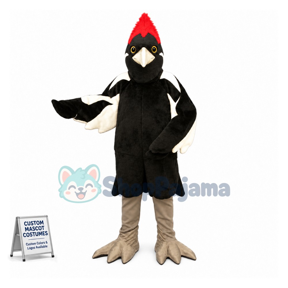 Ivory Billed Woodpecker Mascot Costume
