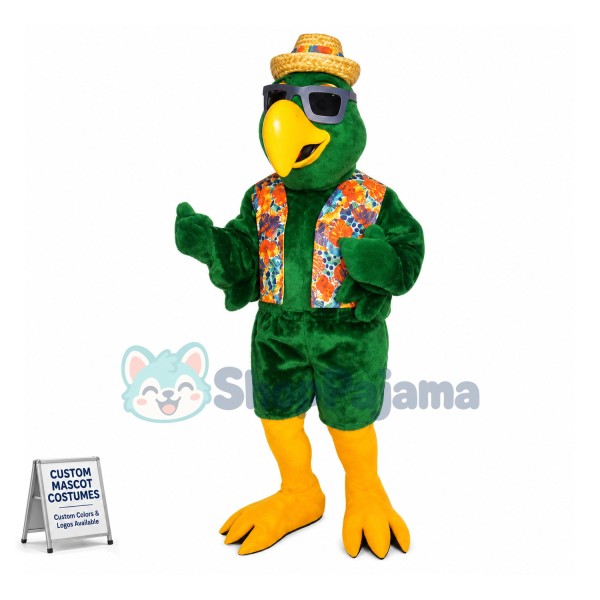 Cool Rose-ringed Parakeet Mascot Costume