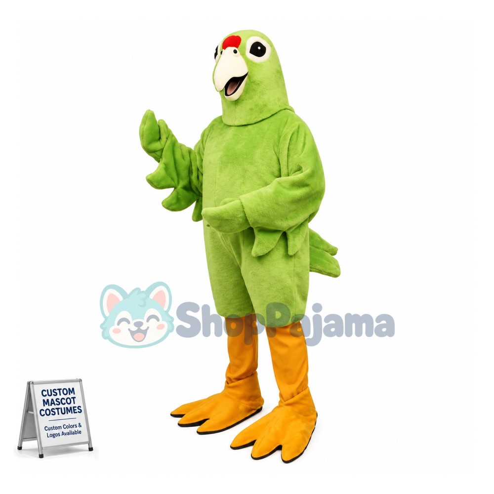 Yellow-crowned Parrot Mascot Costume