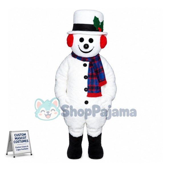 Carnival Snowman Mascot Costume