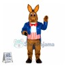 American Gentleman Donkey Mascot Costume