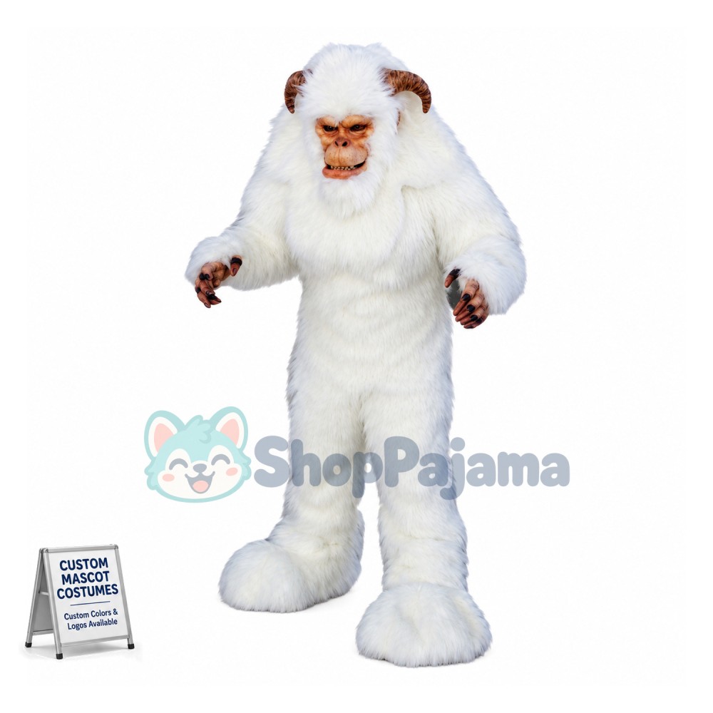 Yeti Monster Mascot Costume 