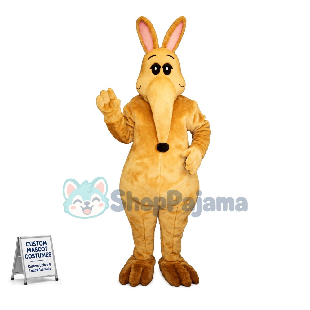 Adult Cartoon Anteater Mascot Costume 