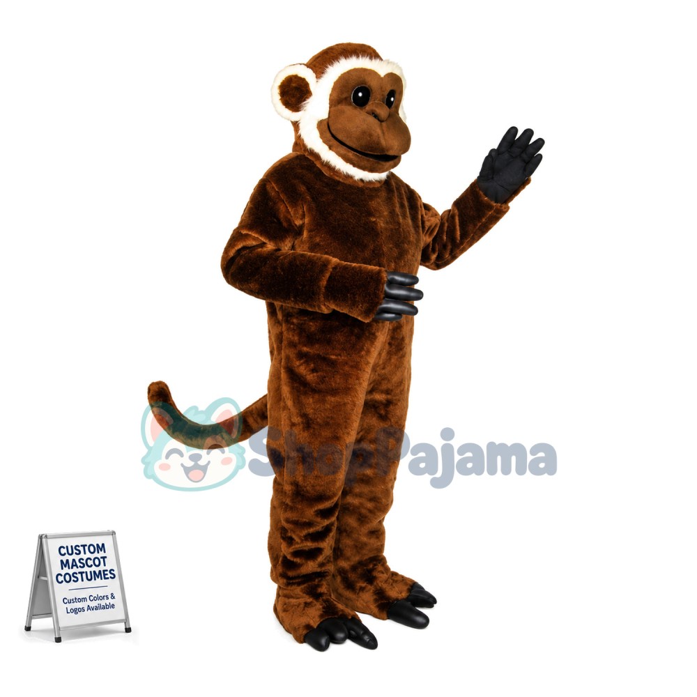 Bearded Monkey Mascot Costume