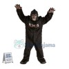 Fierce Black Gorilla Mascot Costume