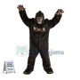 Fierce Black Gorilla Mascot Costume