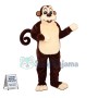 Adult Cartoon Brown Monkey Mascot Costume