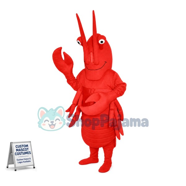 Adult Size Crawdad Mascot Costume