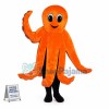 Adult Size Cartoon Orange Octopus Mascot Costume