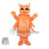 Smiling Cartoon Common Shrimp Mascot Costume