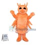 Smiling Cartoon Common Shrimp Mascot Costume