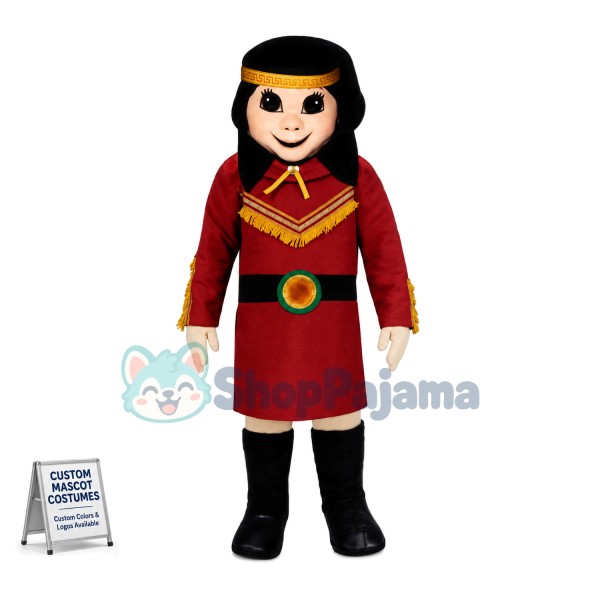 Native American Indian Princess Woman Mascot Costume 