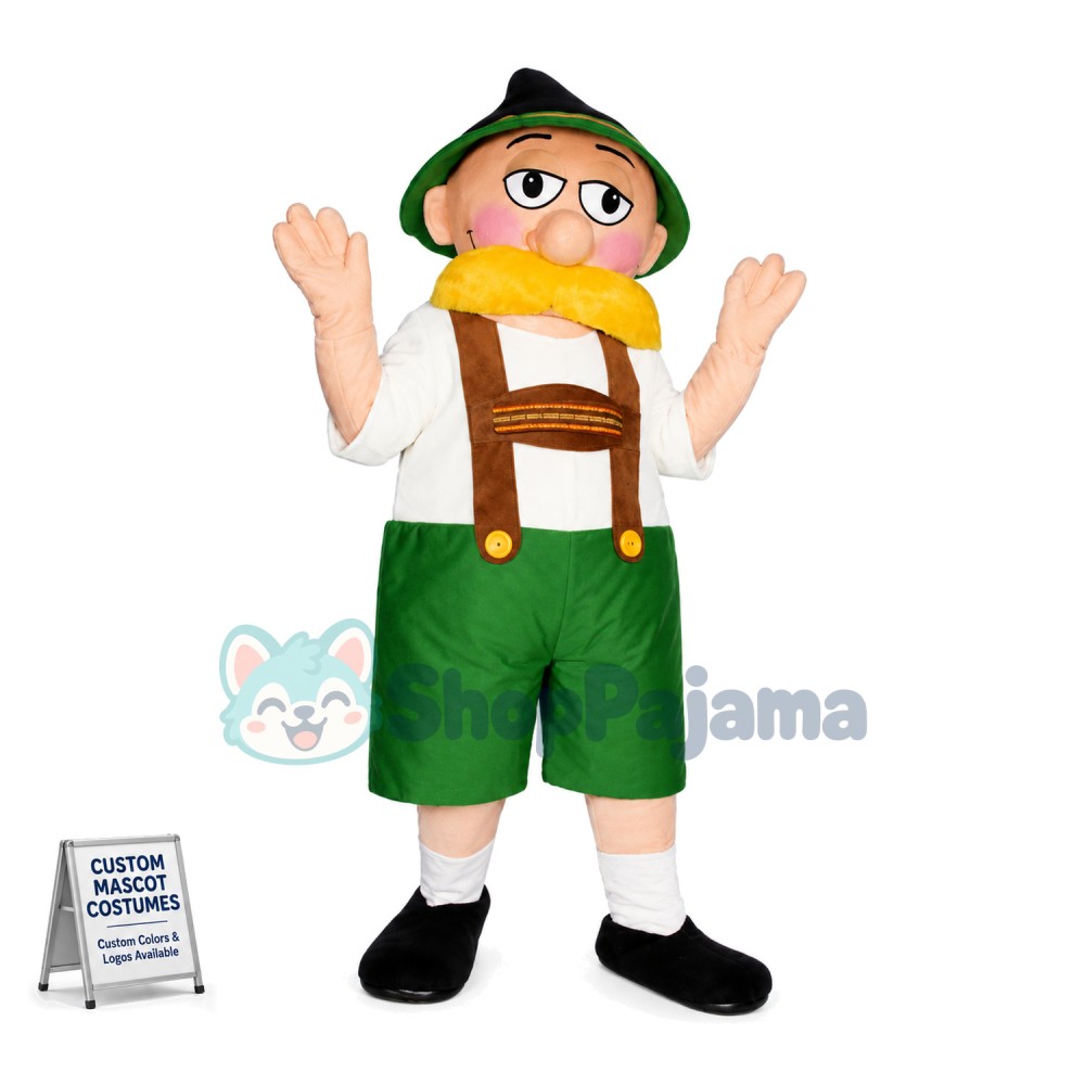 Alpine Bavarian Man Mascot Costume	