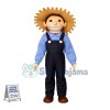 Optimistic Farmer Boy Mascot Costume	