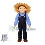 Optimistic Farmer Boy Mascot Costume	