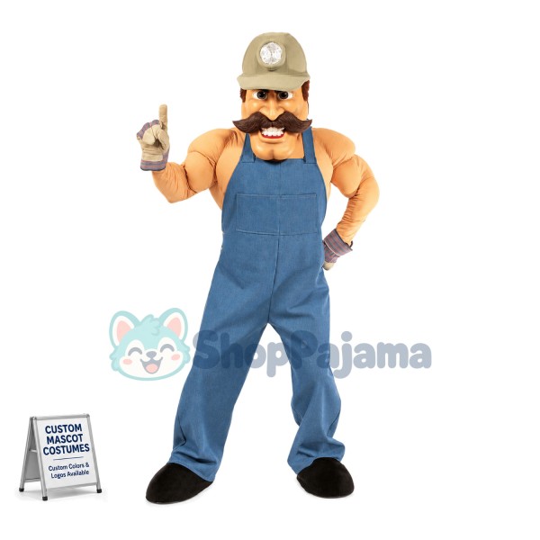 Power Miner Mascot Costume	