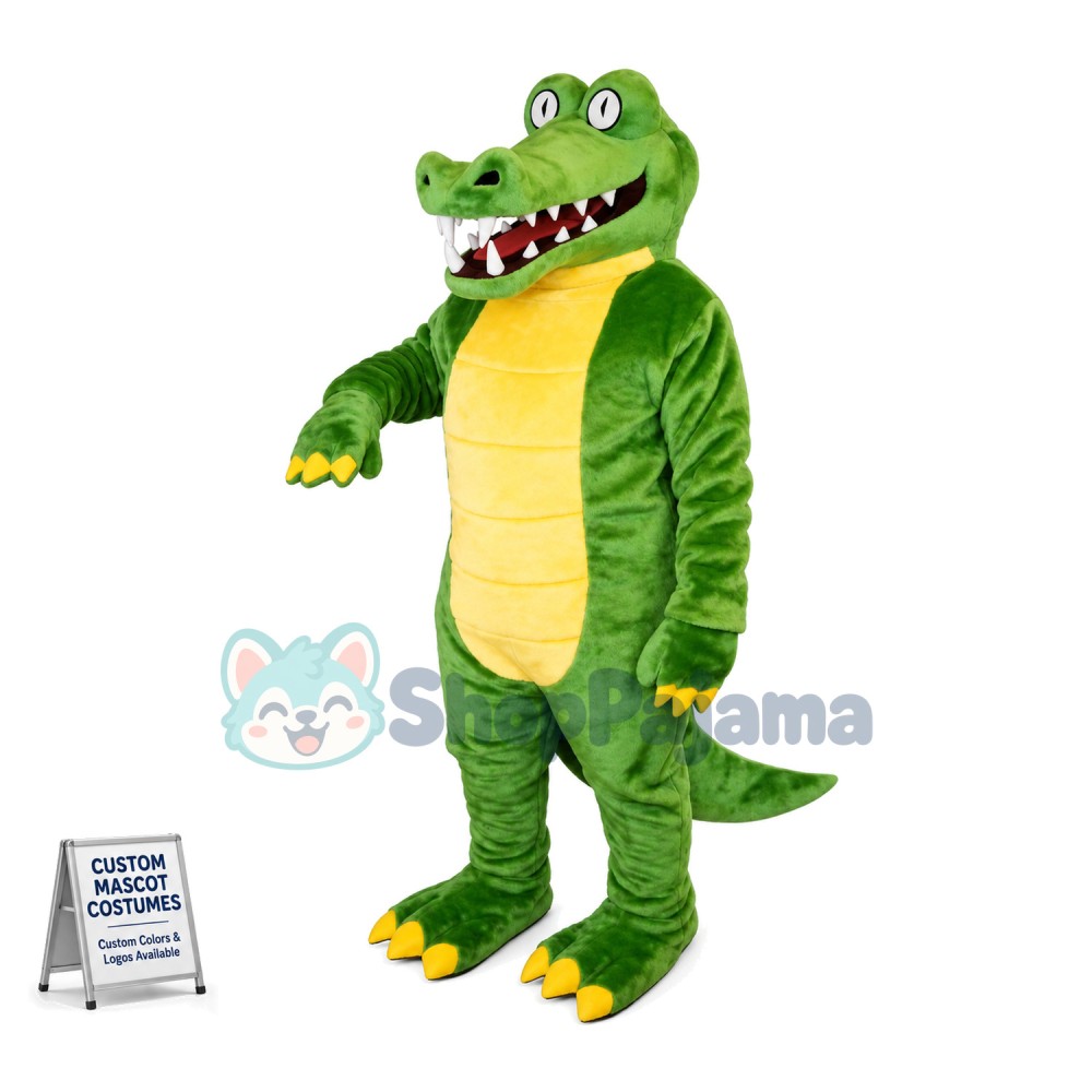 Brawny Gator Mascot Costume	