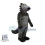 Black Raptor Dinosaur Mascot Costume	