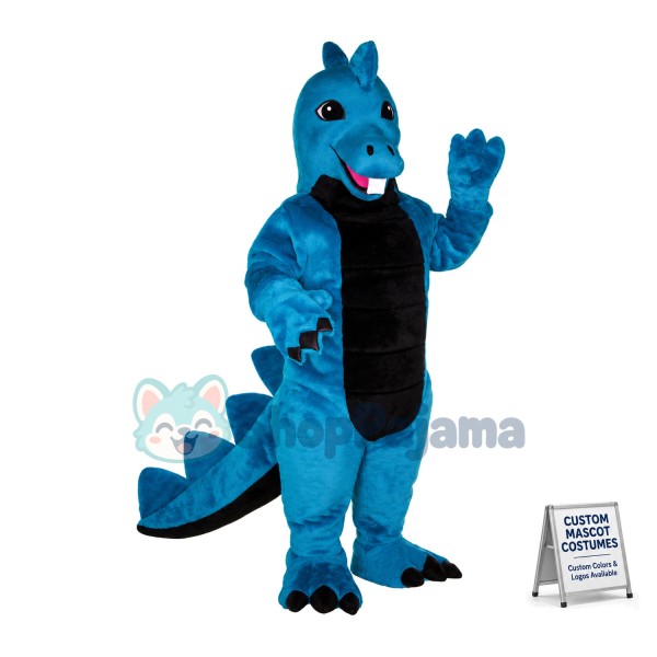 Blue Dinosaur Lightweight Mascot Costume	