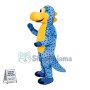 Brightly Colored Dinosaur Mascot Costume 