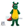 Baby Green Dinosaur Mascot Costume 