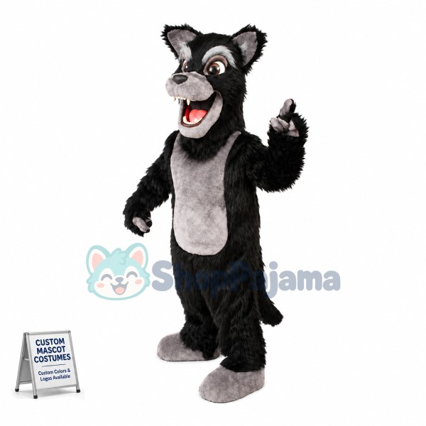 Real-life Big Bad Wolf Mascot Cartoon Character Costume 