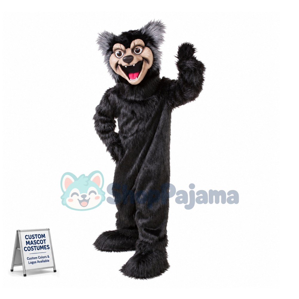 Howling Wolverine Mascot Costume 