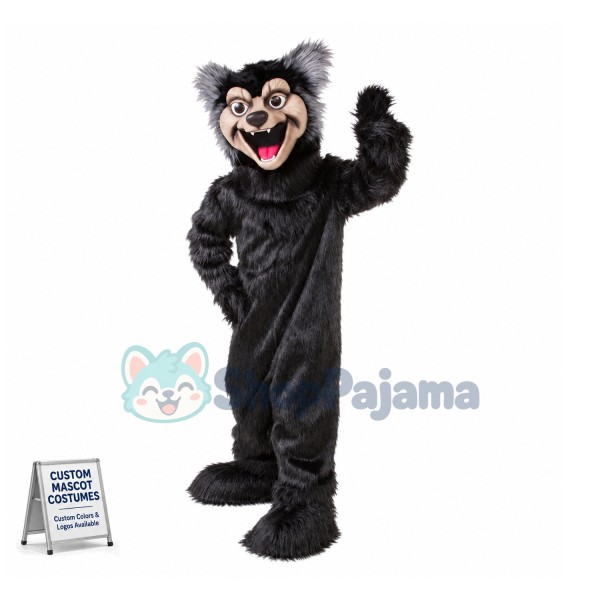 Howling Wolverine Mascot Costume 