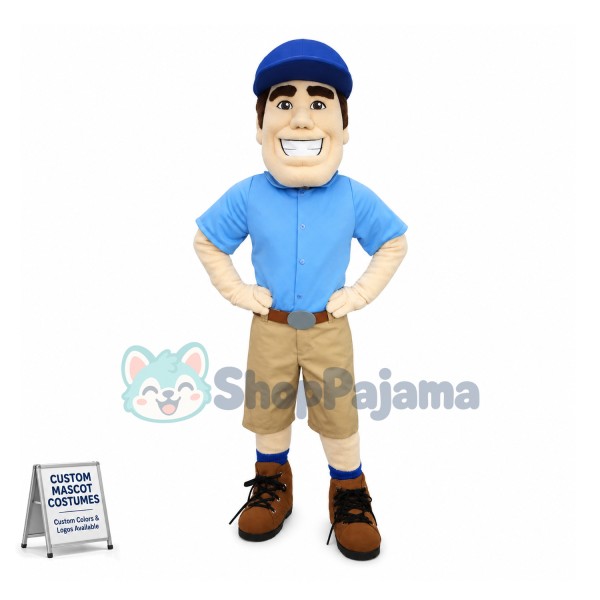 Optimistic Pilot Pete Mascot Costume 