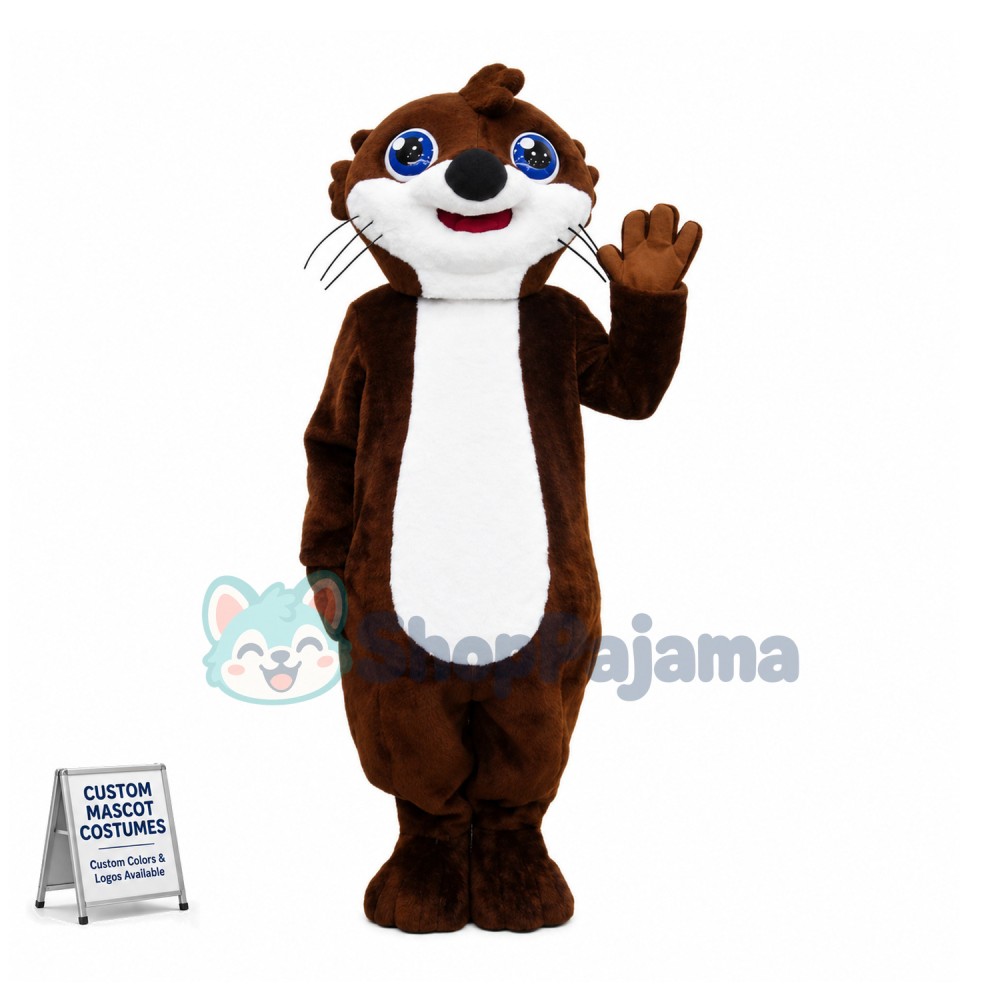 Lovely Otter Mascot Adult Costume 