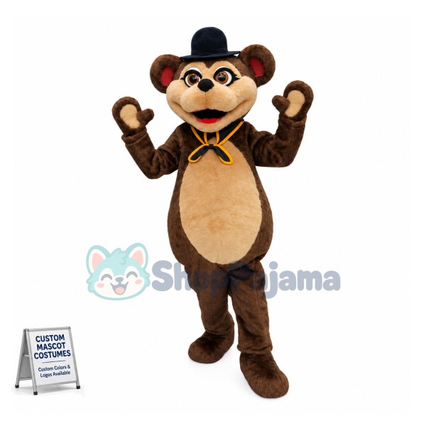 Safety Bear Mascot Costume