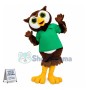 Adult Owl Mascot Costume Fancy Dress Outfit