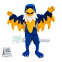 Blue Phoenix Mascot Costume 