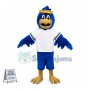 Sport Blue Falcon Mascot Costume 