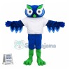Adult Blue Owl Mascot Costume 