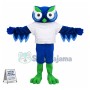 Adult Blue Owl Mascot Costume 