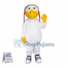 Aviator Seagull Mascot Costume 