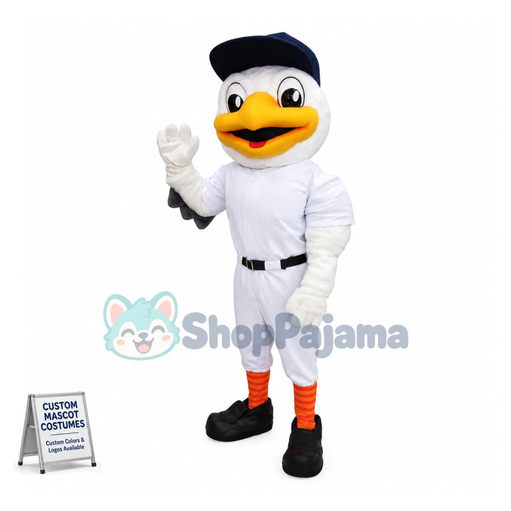 Baseball Sandy the Seagull Mascot Costume 
