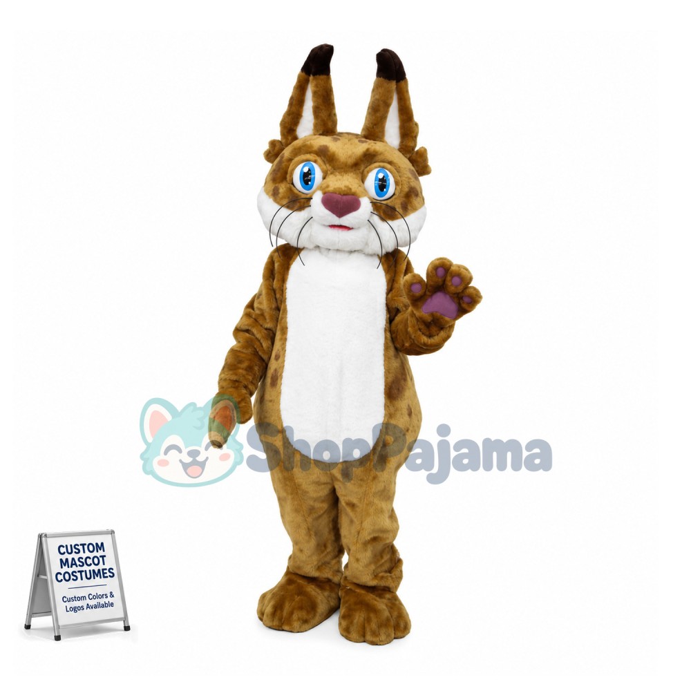 Bobcat Mascot Costume	