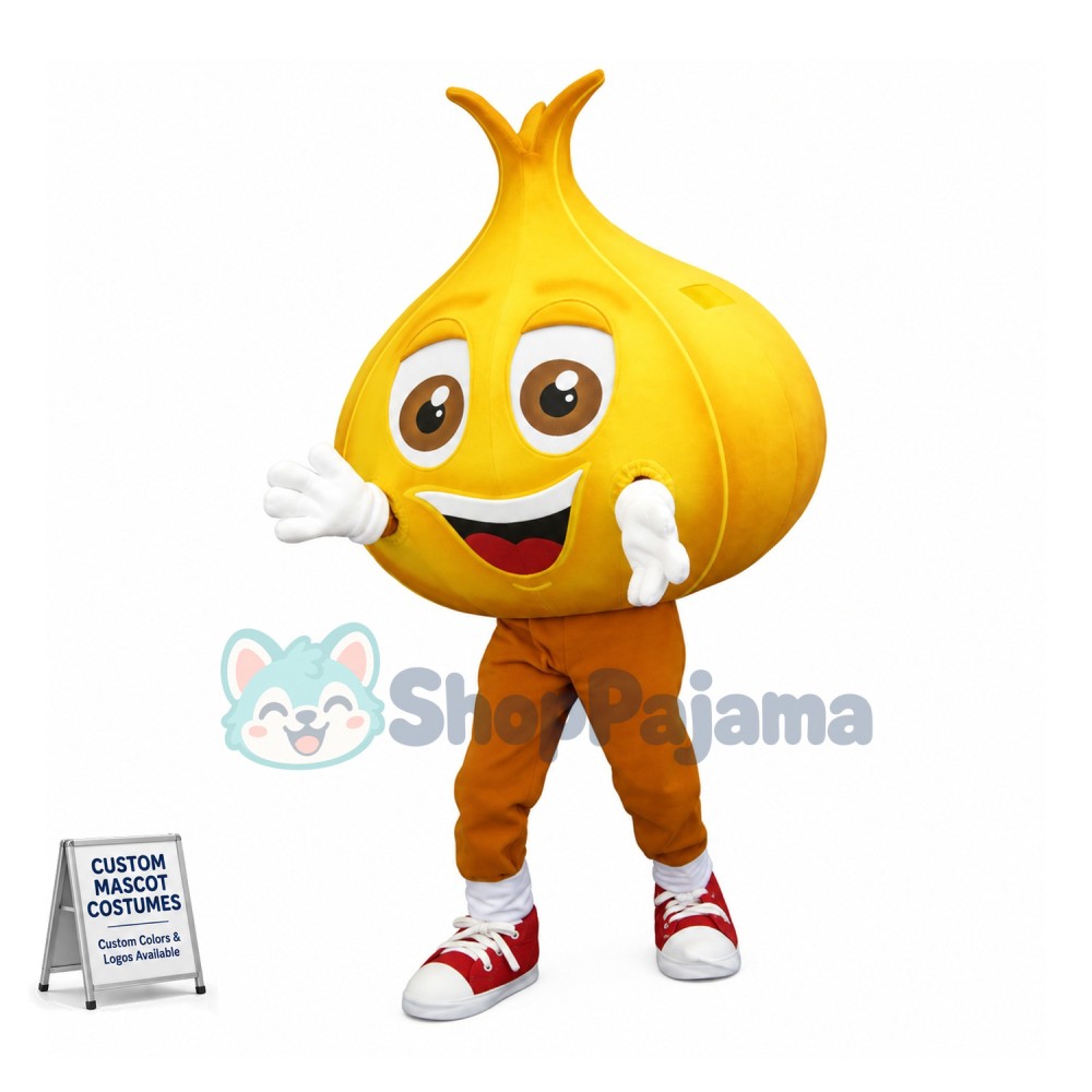 Lightweight Cartoon Yellow Onion Mascot Costume 
