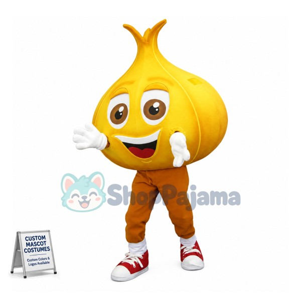 Lightweight Cartoon Yellow Onion Mascot Costume 