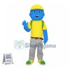 Blue Schoolboy Mascot Costume 