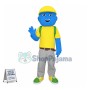 Blue Schoolboy Mascot Costume 