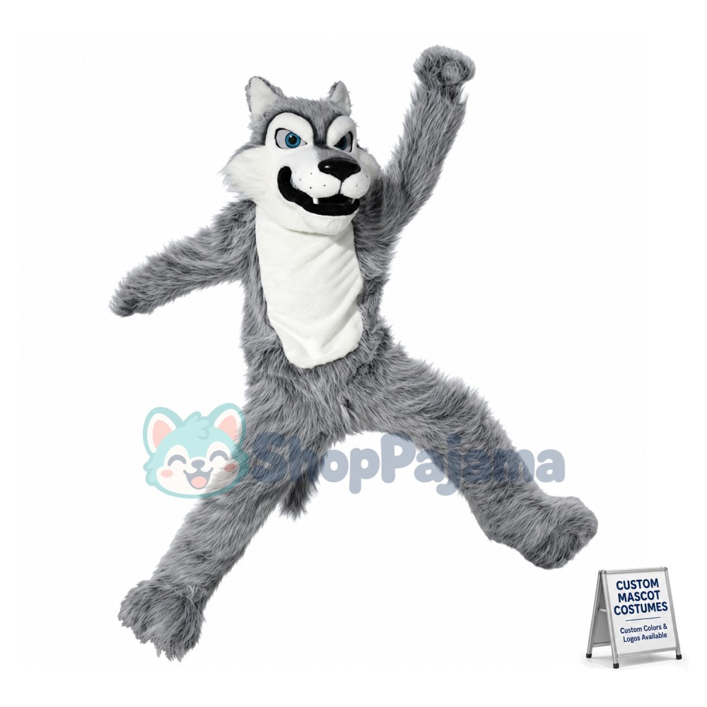Willie the Wolf High School Mascot Costume 