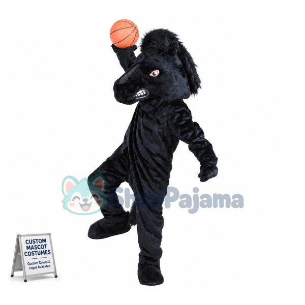 College Mustang Mascot Costume 