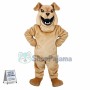 Laughing Light Brown Bulldog Mascot Costume  
