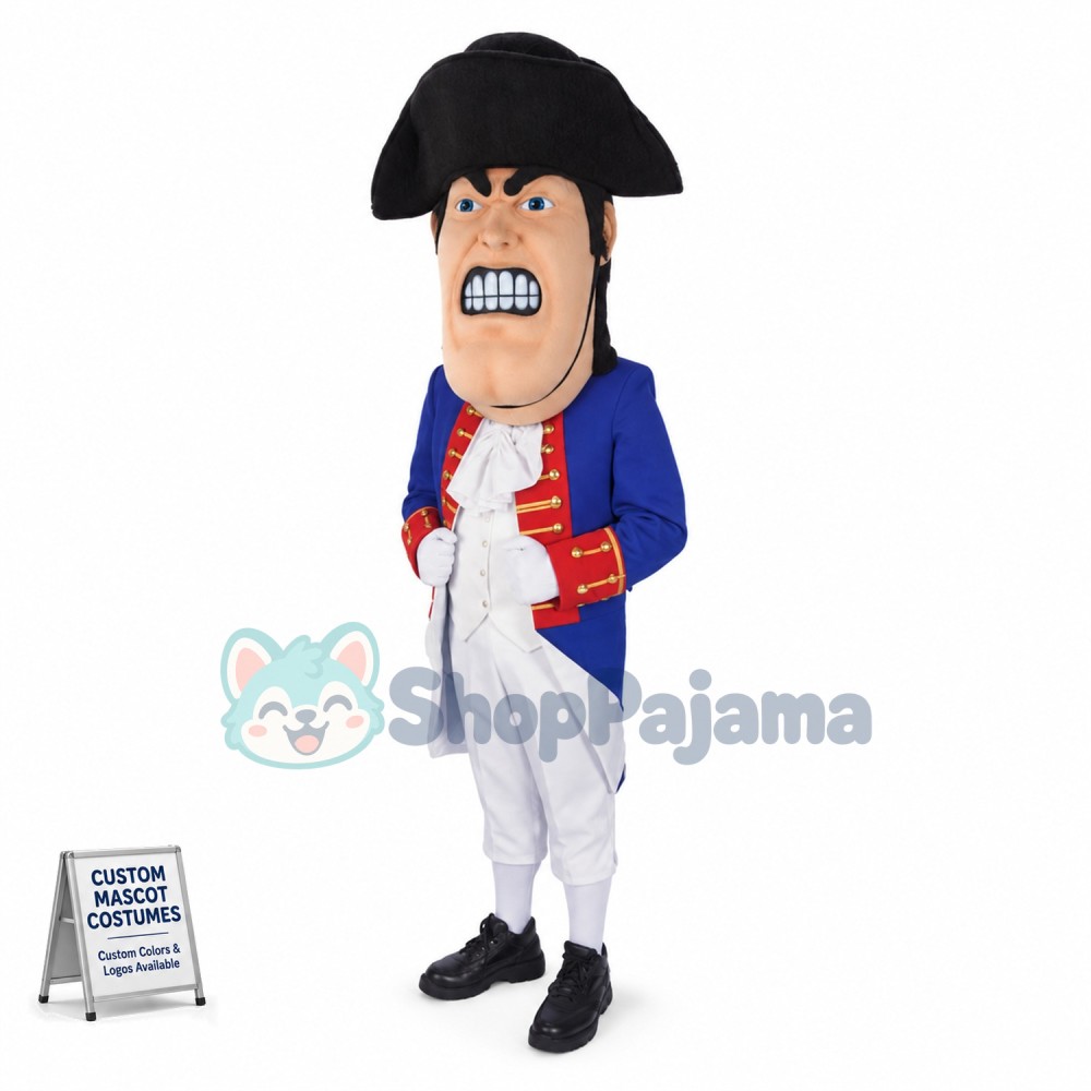Angry Patriot High School Mascot Costume	
