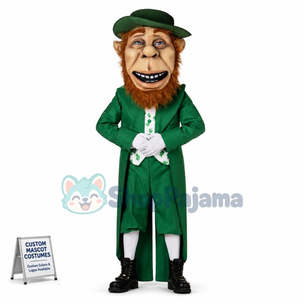 St. Patricks Day Leprechaun Mascot Costume	
